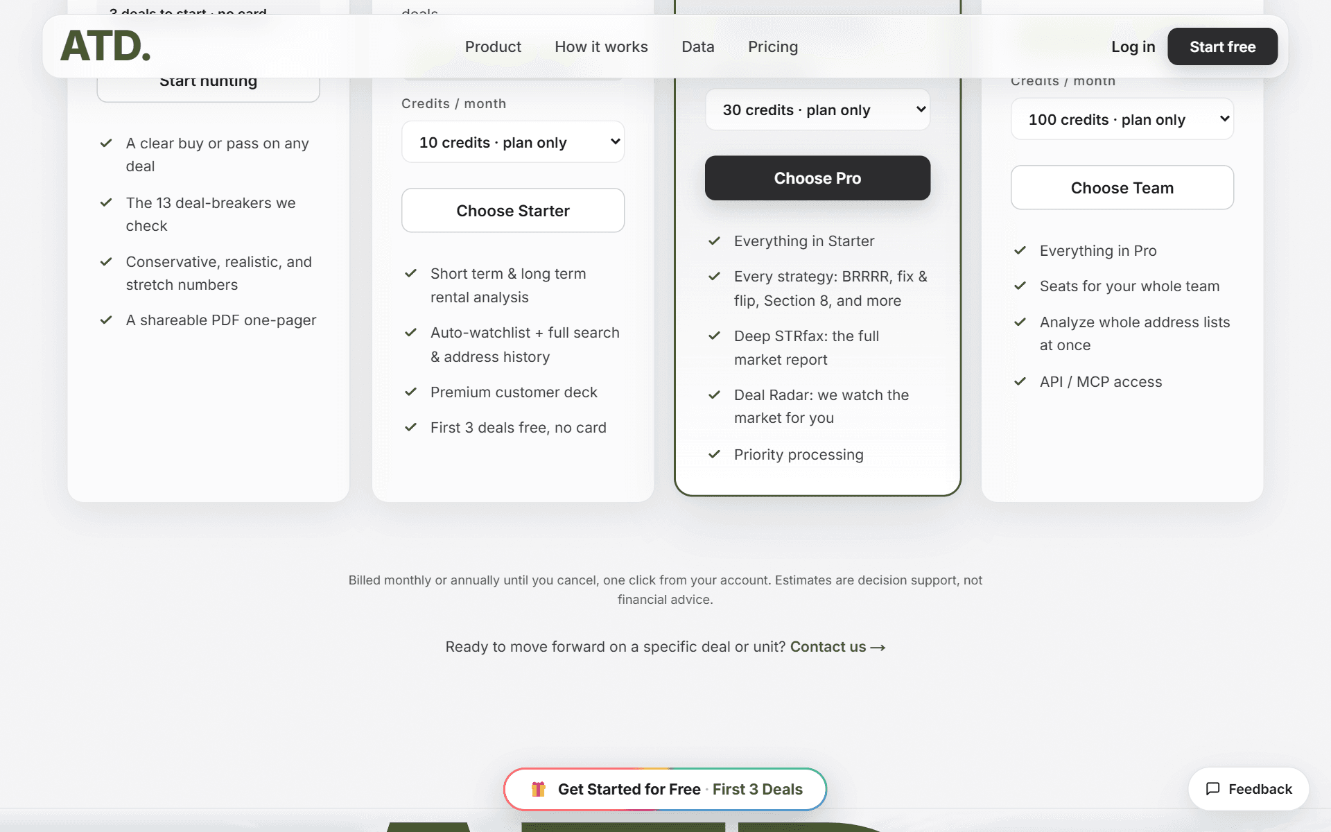 10 · Plans & credits